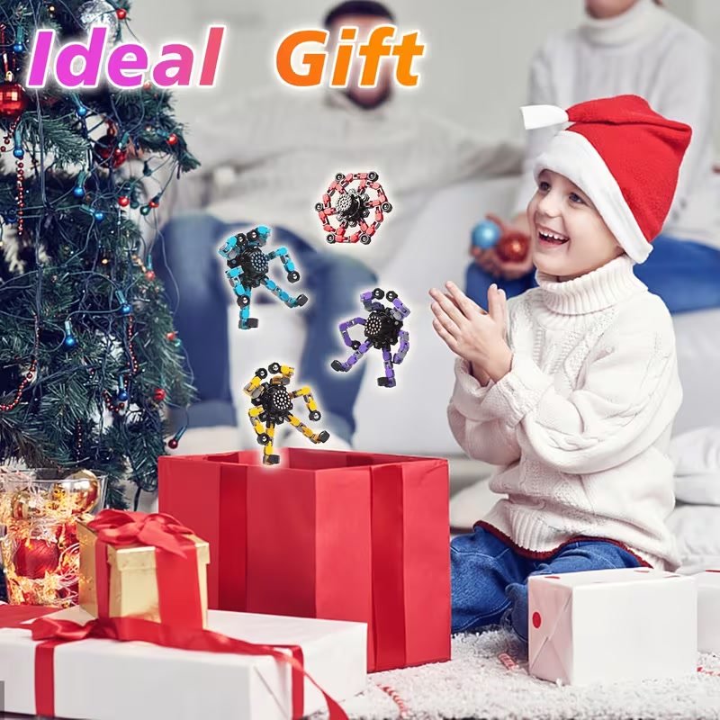 Gift box with spinners in four colours